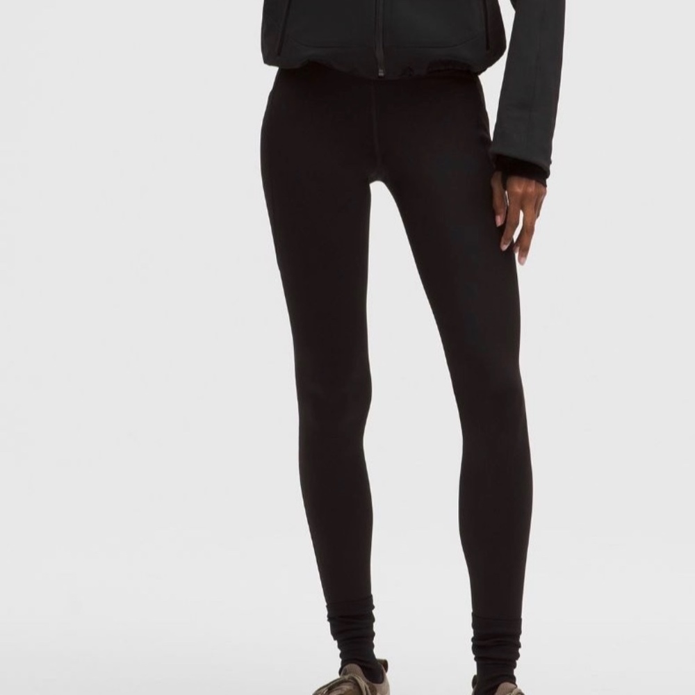 Lululemon fast and free thermal tight 28” 5 pocket black size 6